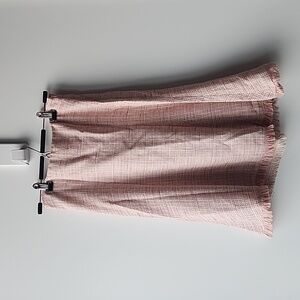Vintage just one look Flare Pink Tweed A Line Skirt